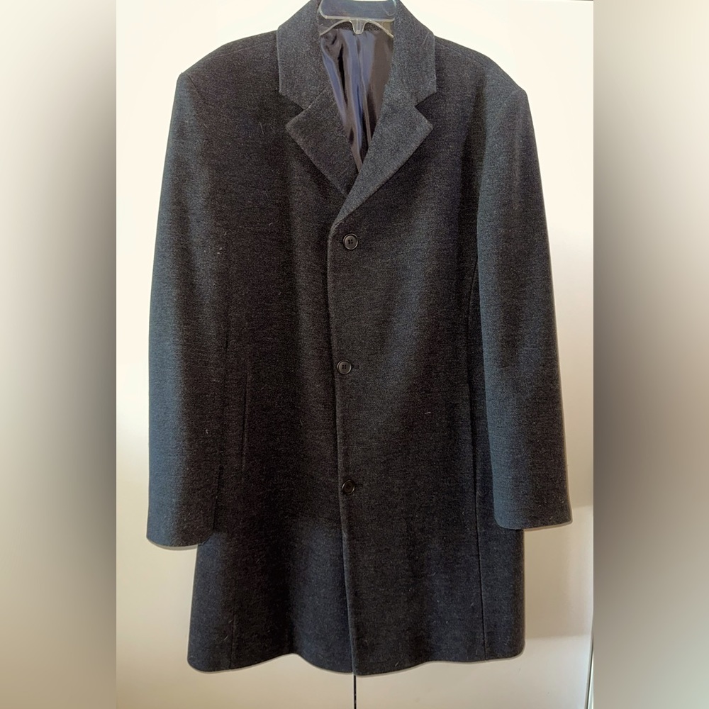 Men’s wool/cashmere blend dress coat